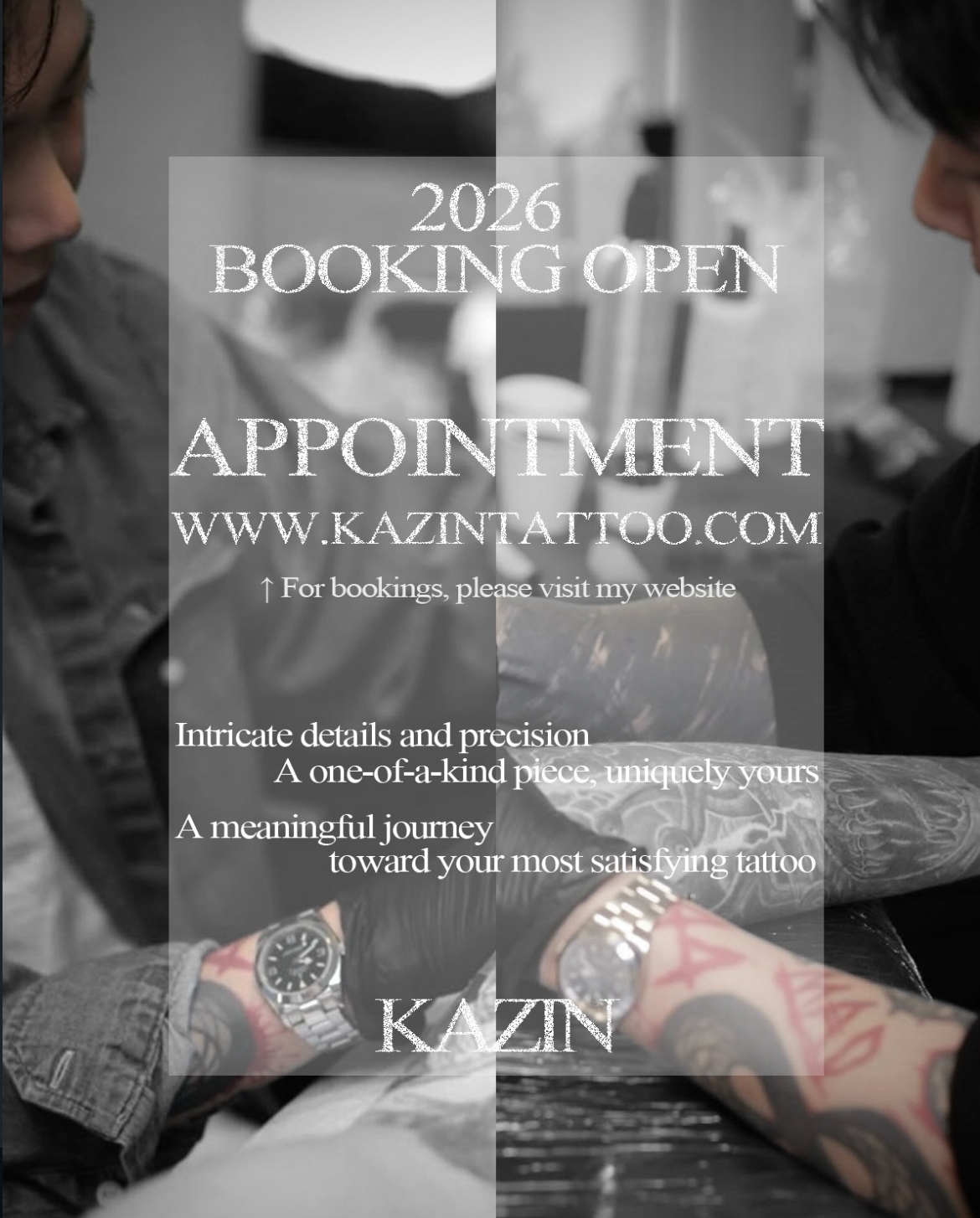 Jermhi, Hongin, Travis – KAZIN TATTOO: Book Your Appointment